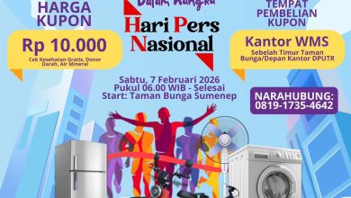 Jalan Sehat SMSI Sumenep hingga Cek Kesehatan Gratis Warnai HPN 2026