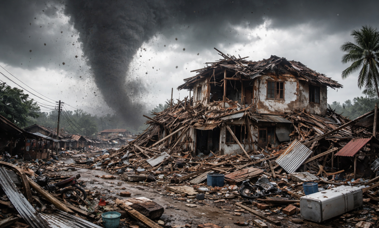 Puting Beliung Terjang Karduluk, BPBD Sumenep Lakukan Pendataan dan Penanganan Darurat