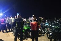 Puluhan balap liar saat diamankan Polres Sumenep di Jalan Bandara Trunojoyo