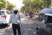 Penertiban parkir liar di depan Kantor Bupati Sumenep 