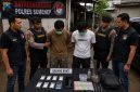 Dua terduga pemilik sabu saat di Polres Sumenep 