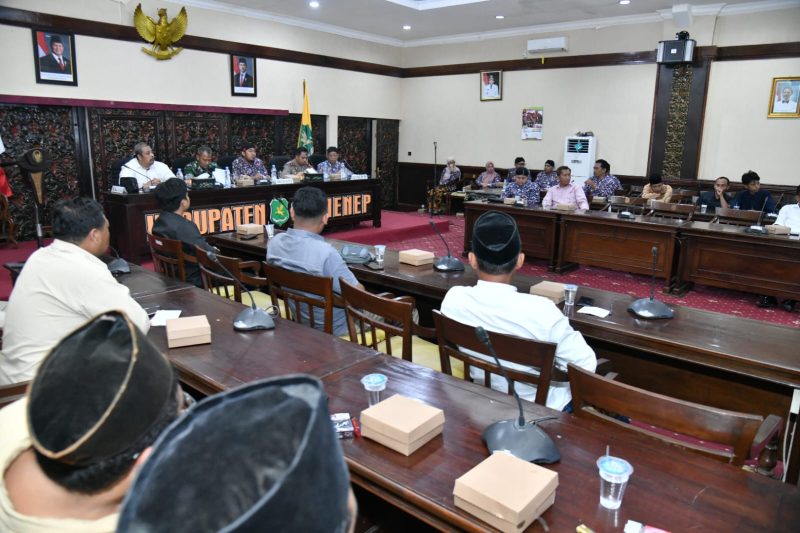 Bupati Sumenep bersama Forkopimda dan Kepala DKPP rapat penentuan TIHT 2026
