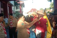 Wabup Sumenep KH Imam Hasyim saat melepas peserta Jambore Nasional 2026
