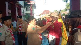 Wabup Sumenep KH Imam Hasyim saat melepas peserta Jambore Nasional 2026 