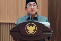Wakil Bupati Sumenep KH Imam Hasyim saat acara paripurna Perubahana KUA-PPAS 2026 di Gedung DPRD Sumenep