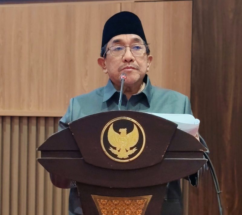 Wakil Bupati Sumenep KH Imam Hasyim saat acara paripurna Perubahana KUA-PPAS 2026 di Gedung DPRD Sumenep 