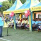 Bupati Sumenep Achmad Fauzi Wongsojudo saat membuka lomba sepak bola antar Forkopimda dan BMPD