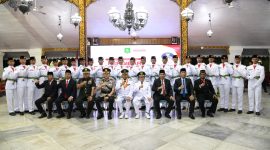 Bupati dan Wabup Sumenep bersama Forkopimda dan Peserta Paskibraka 2026 usai pengukuhan