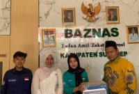 Mahasiswa UPI Sumenep serahkan donasi untuk Korban Gempa NTT ke Baznas Sumenep 