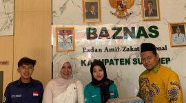 Mahasiswa UPI Sumenep serahkan donasi untuk Korban Gempa NTT ke Baznas Sumenep 