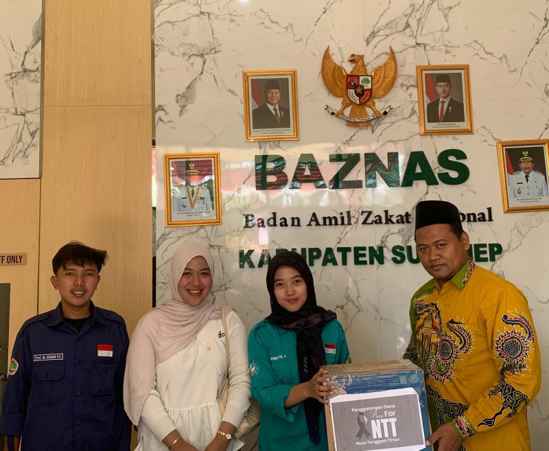 Mahasiswa UPI Sumenep serahkan donasi untuk Korban Gempa NTT ke Baznas Sumenep 