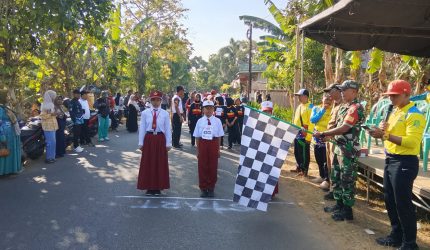 36 Regu SDN/SDI Ramaikan Gerak Jalan Kecamatan Rubaru