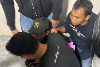 Pelaku pencabulan anak di bawah umur saat ditangkap Polisi