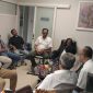 Ketua SMSI Jatim bersama pengurus saat berkunjung ke DPRD Kota Surabaya 