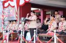 Wabup Sumenep saat pimpin apel hari pramuka ke-65