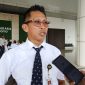 Kepala Disperkimhub sumenep, R. Dadang Deddy Iskandar, MH. Saat ditemui wartawan usai acara Peringatan Hari Perhubungan Nasional di Bandara Trunojoyo Sumenep 