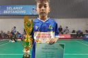 Kenjie, peraih Juara 3 Bulu Tangkis antar pelajar