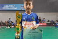 Kenjie, peraih Juara 3 Bulu Tangkis antar pelajar