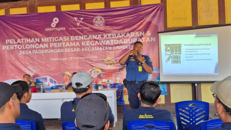Pelatihan penanganan bencana kebakaran oleh Kangean Energy Indonesia bersama Pemedes Pagerungan Besar dan Pemerintah Kecamatan Sapeken 