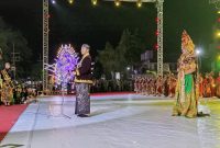 Bupati Sumenep dalam acara prosesi Arya Wiraraja 