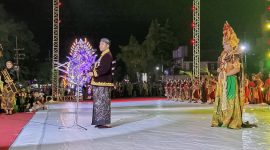 Bupati Sumenep dalam acara prosesi Arya Wiraraja 