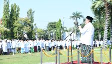 Wabup KH Imam Hasyim saat Pimpinan Upaca Gabungan Hari Santri Nasional
