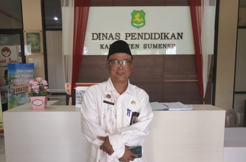 Kadisdik Sumenep Moh. Iksan usai upacara gabungan di Pemkab