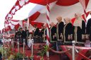 Bupati Fauzi bersama Forkopimda saat upacara Hari Jadi Sumenep ke-757 dan Hari Jadi Provinsi Jawa Timur ke-81